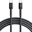 Esoulk Fast Charging Cable (10 ft) Type-C to C (Black)