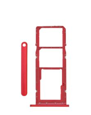 Dual Sim Card Tray For Samsung Galaxy A03S (A037 / 2021)(Red) (Premium)