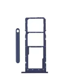 Dual Sim Card Tray For Samsung Galaxy A02S (A025 / 2020) / A03 (A035 / 2021) (Blue) (Premium)