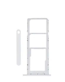 Dual Sim Card Tray For Samsung Galaxy A02S (A025 / 2020) / A03 (A035 / 2021) (White)