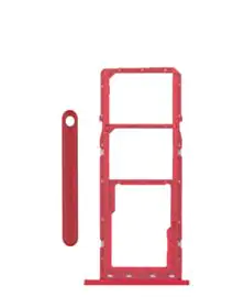 Dual Sim Card Tray For Samsung Galaxy A02S (A025 / 2020) / A03 (A035 / 2021) (Red) (Premium)
