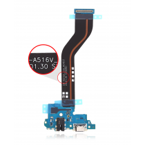 Charging Port Flex Cable With Headphone Jack For Samsung Galaxy A51 5G UW (A516 / 2020) (Verizon Version, Flex # A516V) (Premium)