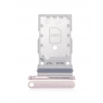 Dual Sim Card Tray For Samsung Galaxy S22 / S22 Plus (Pink Gold) (Premium)