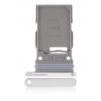 Single Sim Card Tray For Samsung Galaxy S22 / S22 Plus (White) (Premium)