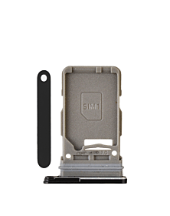 Single Sim Card Tray For Samsung Galaxy S21 Ultra / S21 Plus / S21 (Black) (Premium)
