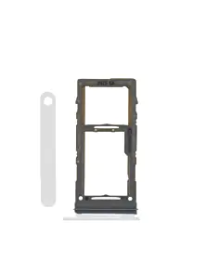 Single Sim Card Tray For Samsung Galaxy S10E / S10 Plus / S10 (White) (Premium)