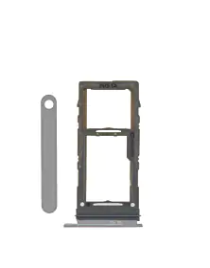 Single Sim Card Tray For Samsung Galaxy S10E / S10 Plus / S10 (Gray) (Premium)