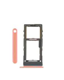 Single Sim Card Tray For Samsung Galaxy S10E / S10 Plus / S10 (Pink) (Premium)