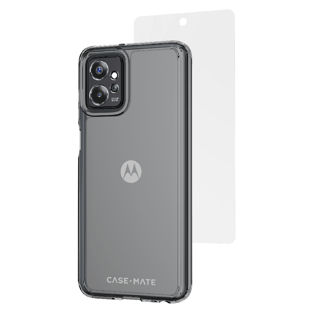 Case-mate - Protection Pack Tough Case And Glass Screen Protector For Motorola Moto G Power 5g 2023 - Clear