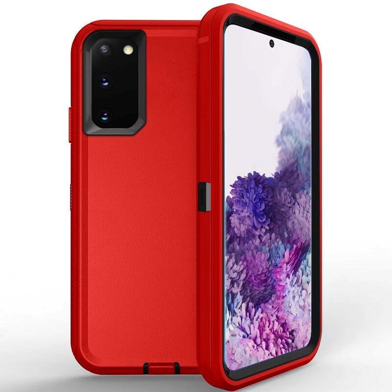 DualPro Protector Case for Galaxy A73 5G - Red & Black