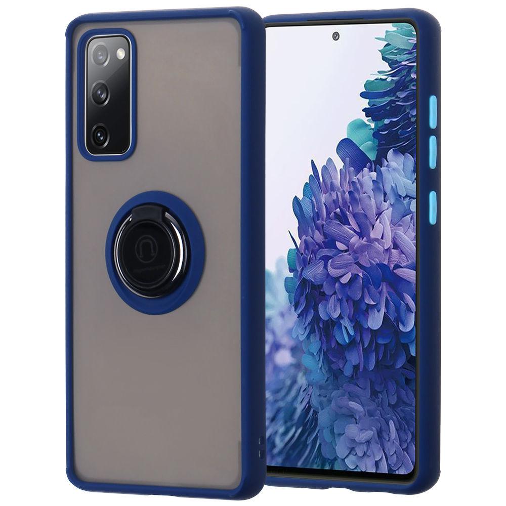 Matte Ring Case for Galaxy A52 - Navy Blue