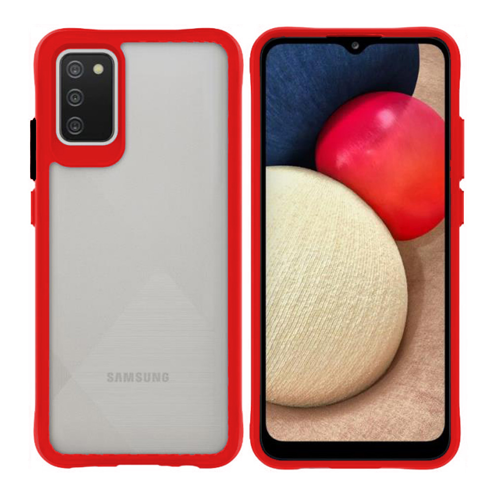 Clear Edge Case for Galaxy A42 5G - Red