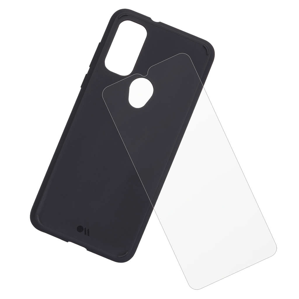 Case-mate - Protection Pack Tough Case And Glass Screen Protector For Motorola Moto G Pure - Black