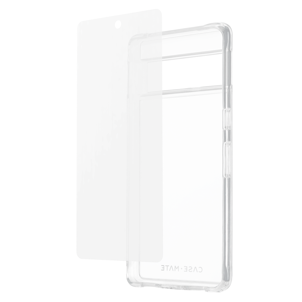Case-mate - Protection Pack Tough Case And Glass Screen Protector For Google Pixel 7a - Clear