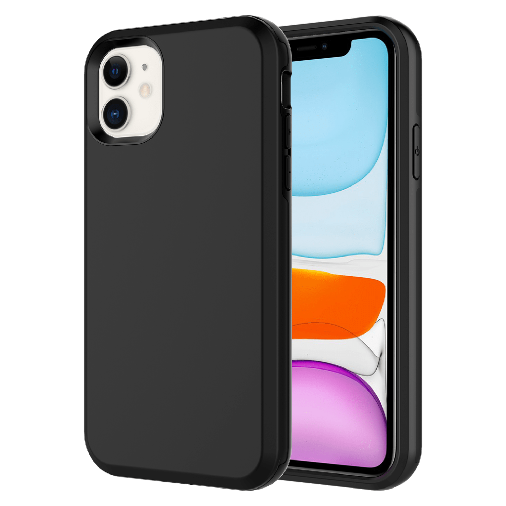 Ampd - Classic Slim Dual Layer Case For Apple Iphone 11 - Black