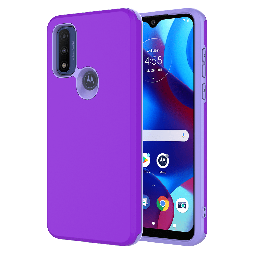 Ampd - Classic Slim Dual Layer Case For Motorola Moto G Play 2023 - Purple