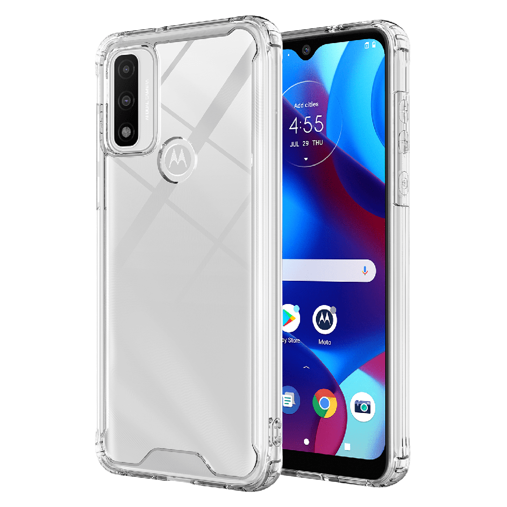 Ampd - Tpu  /  Acrylic Hard Shell Case For Motorola Moto G Play 2023 - Clear