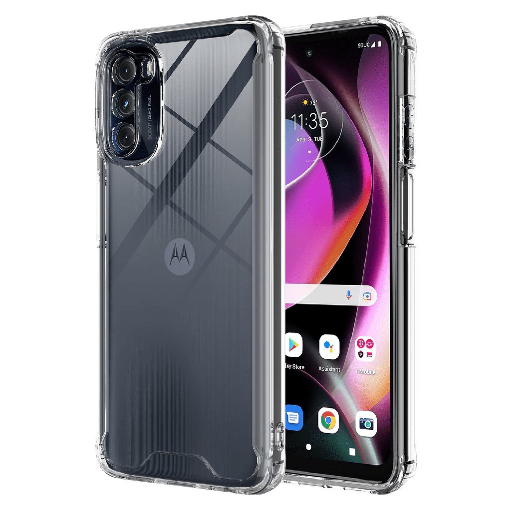 Ampd - Tpu  /  Acrylic Hard Shell Case For Motorola Moto G 5g 2022 - Clear