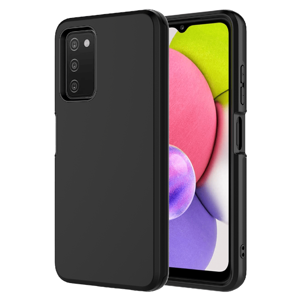Ampd - Classic Slim Dual Layer Case For Samsung Galaxy A03s - Black