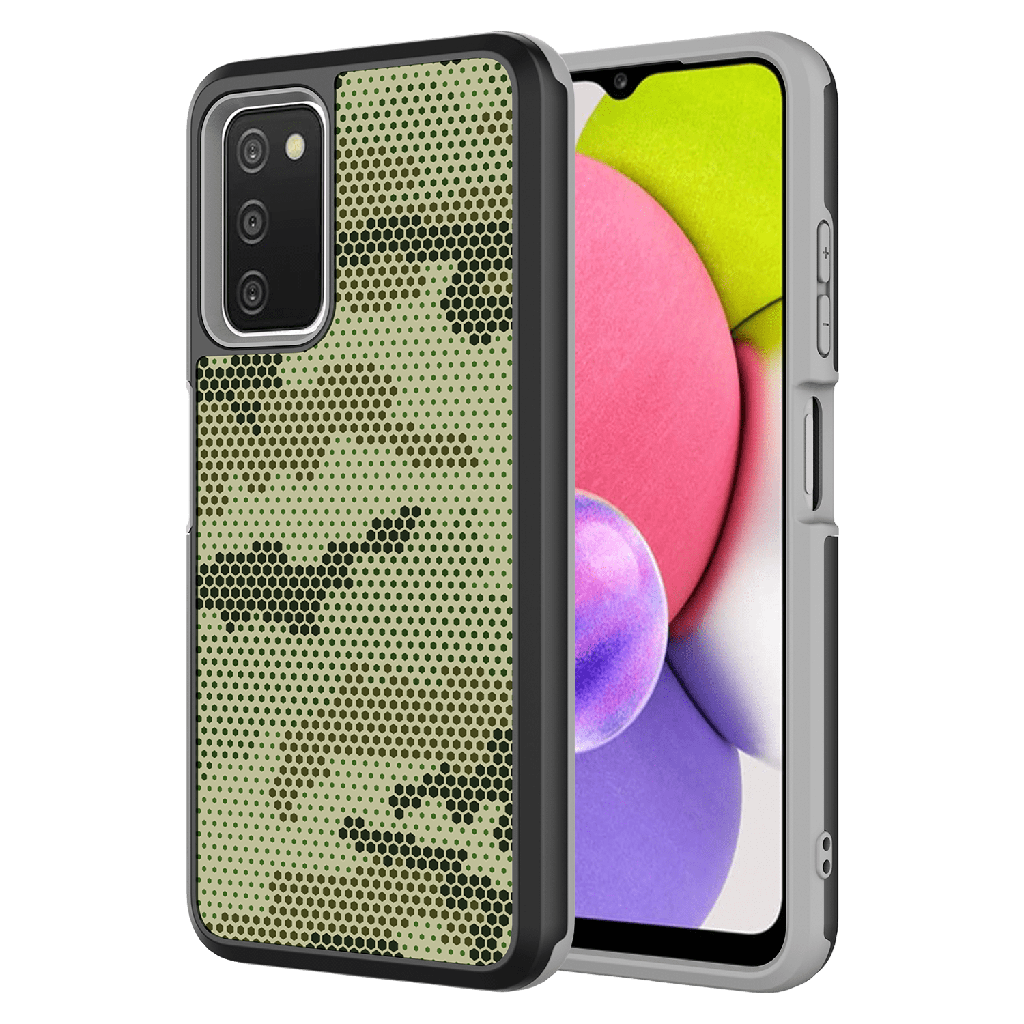 Ampd - Slim Dual Layer Case For Samsung Galaxy A03s - Camouflage