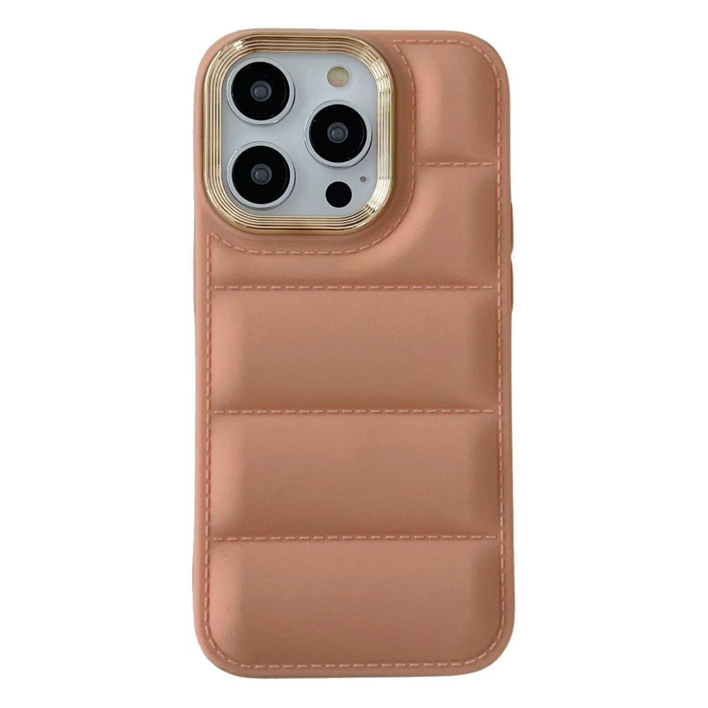 Puffer Matte Case for iPhone 13 Pro Max - Brown