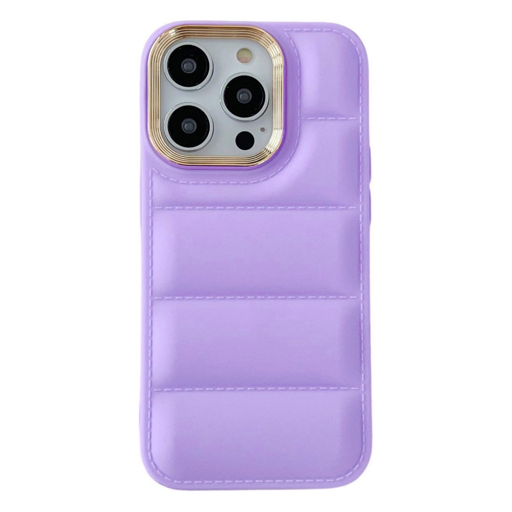 Puffer Matte Case for iPhone 14 Pro - Purple