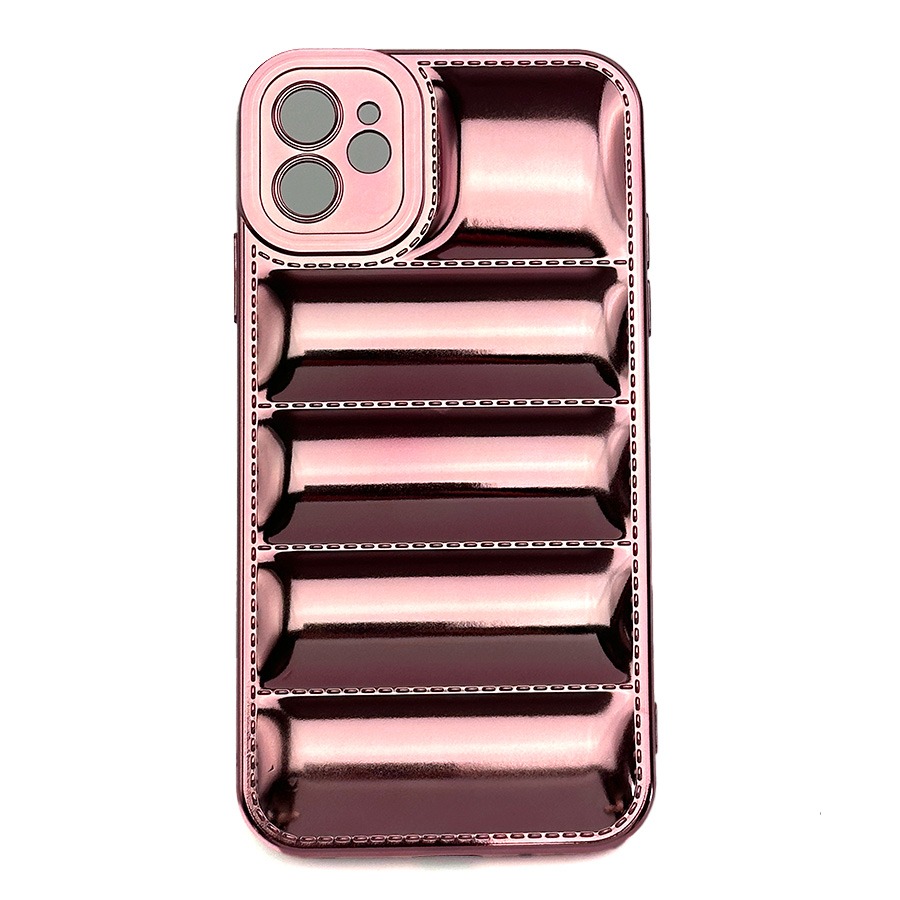 Puffer Shiny Case for iPhone 12 / 12 Pro - Pink