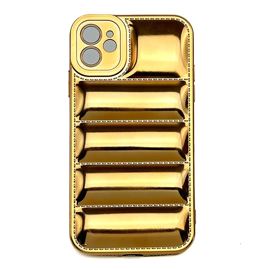 Puffer Shiny Case for iPhone 13 Pro Max - Gold