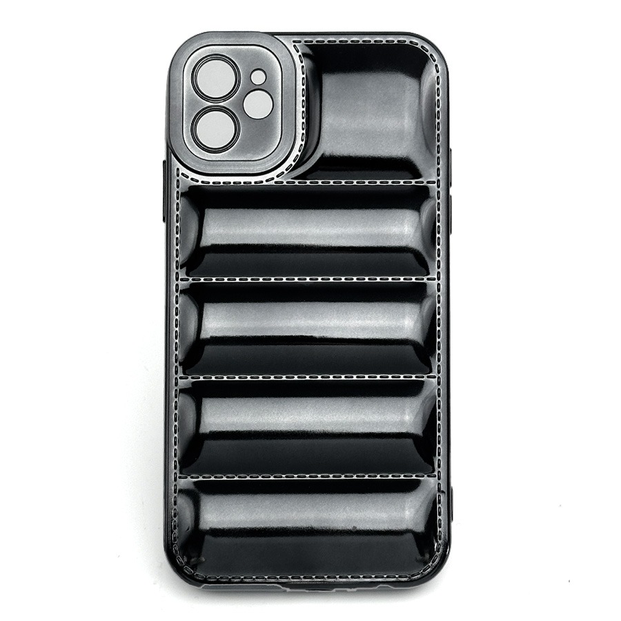 Puffer Shiny Case for iPhone 14 - Black