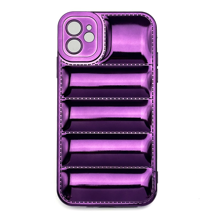 Puffer Shiny Case for iPhone 14 Plus - Purple