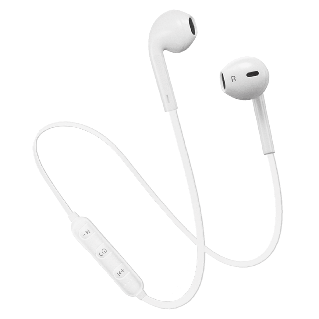Ampd - Sport Fit In Ear Wired Headphones - White