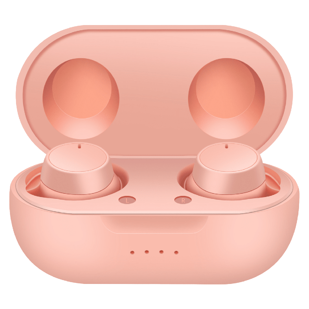 Ampd - True Wireless In Ear Headphones With Smart Touch Controls And Charging Pack - Pink