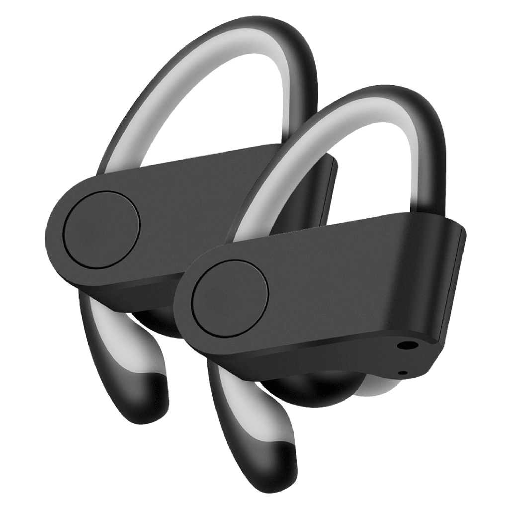 Ampd - Active 5.0 Sport-fit True Wireless Bluetooth In Ear Headphones - Black