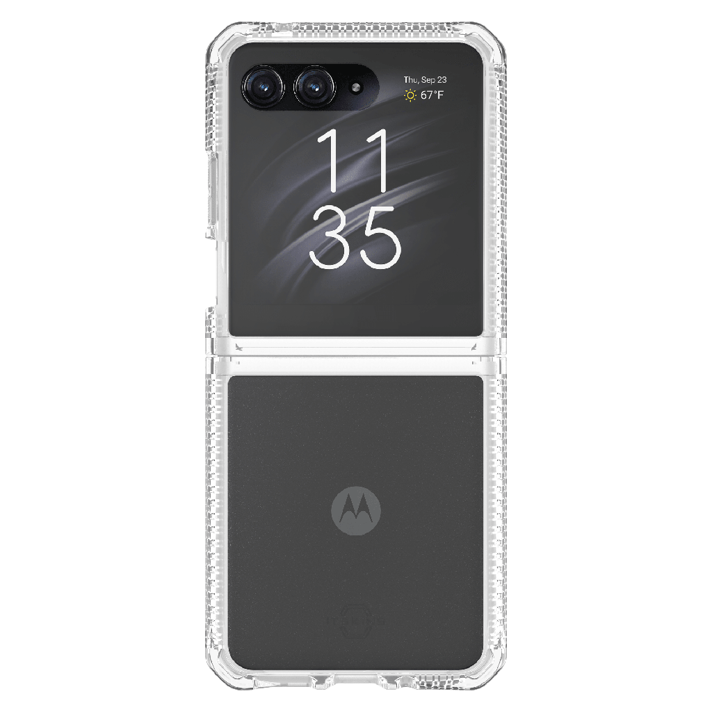 Itskins - Hybridr Clear Case For Motorola Razr Plus - Transparent
