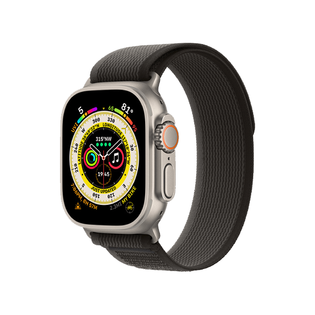 Itskins - Nylon Watch Band For Apple Watch 42mm  /  44mm  /  45mm  /  49mm - Black