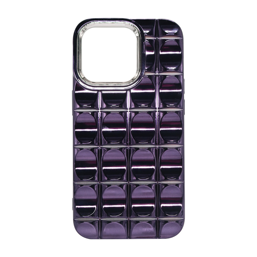 Groovy Shiny Case for iPhone 14 Pro - Purple