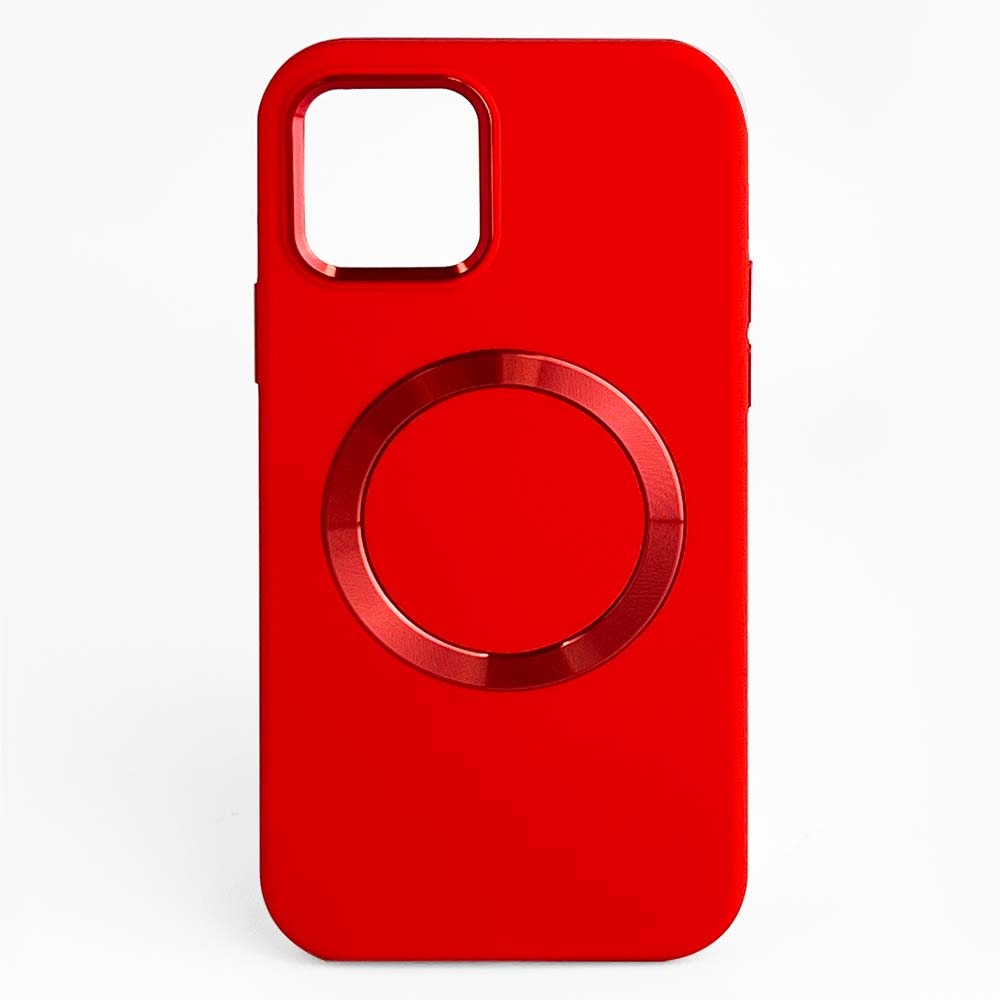 Silicon Magsafe Case for iPhone 12 / 12 Pro - Red