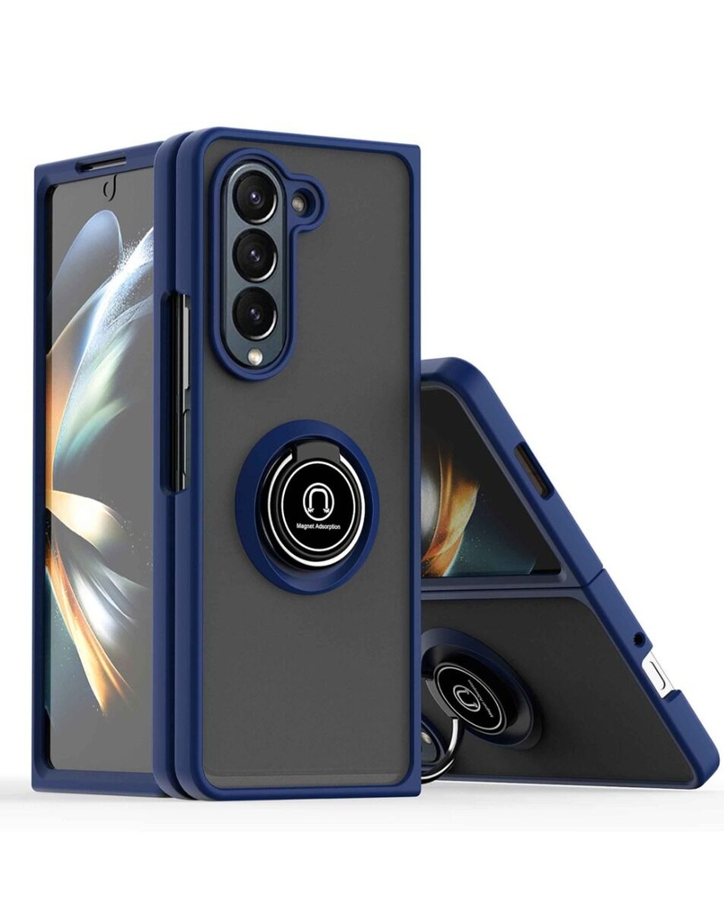 Matte Ring Case for Z Fold 5 - Navy Blue