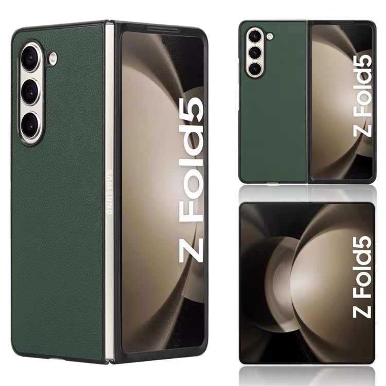 Leather Case for Z Fold 5 - Green