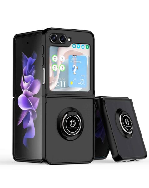 Matte Ring Case for Z Flip 5 - Black