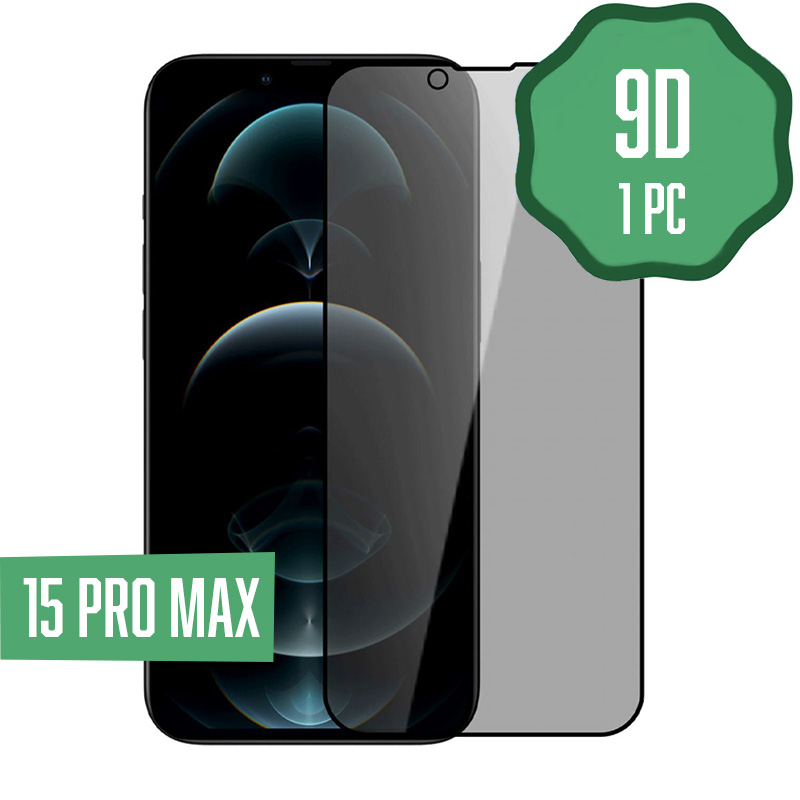 9D Tempered Glass for iPhone 15 Pro Max (1Pc.)