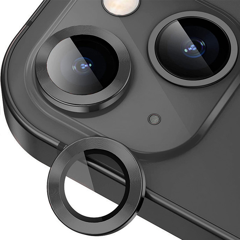 Ring Camera Lens w/HD Tempered Glass  for iPhone 15 / 15 Plus (Midnight)