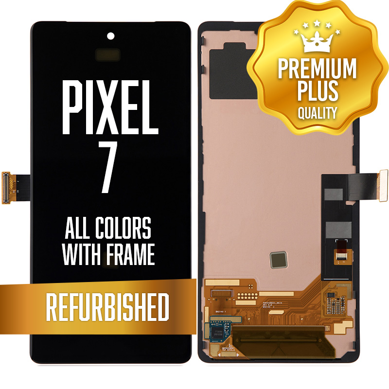 LCD Assembly for Google Pixel 7 with frame - without fingerprint sensor - All Colors (Premium/ Refurbished)