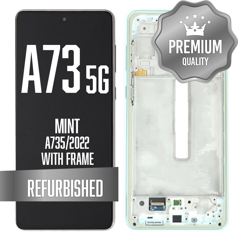 OLED Assembly For Samsung Galaxy A73 5G (A735/2022) with Frame - Mint (Premium)