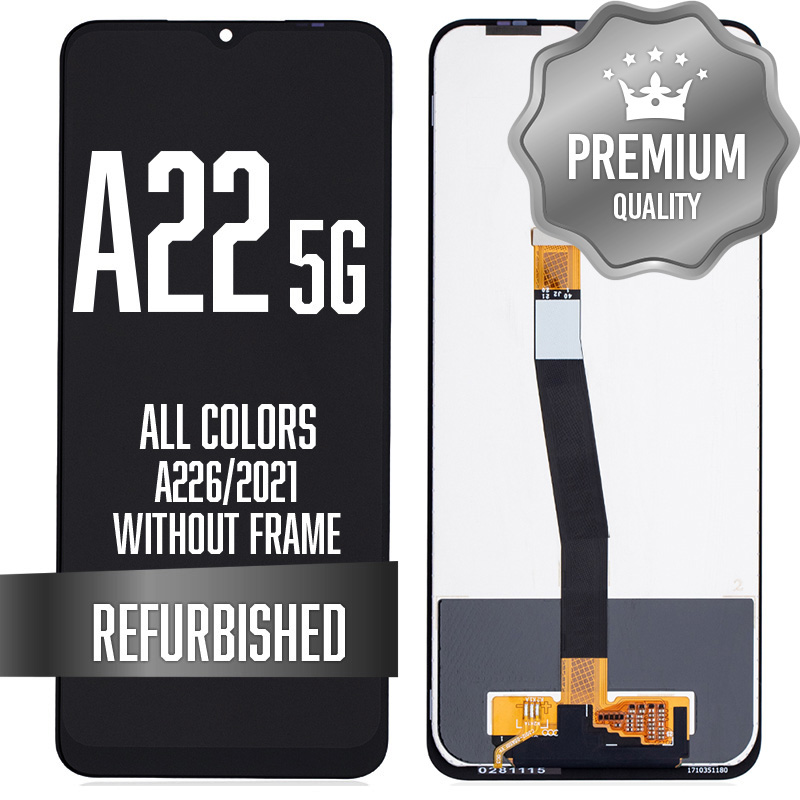 LCD Assembly for Galaxy A22 5G (A226, 2021) without Frame - All Color (Refurbished)