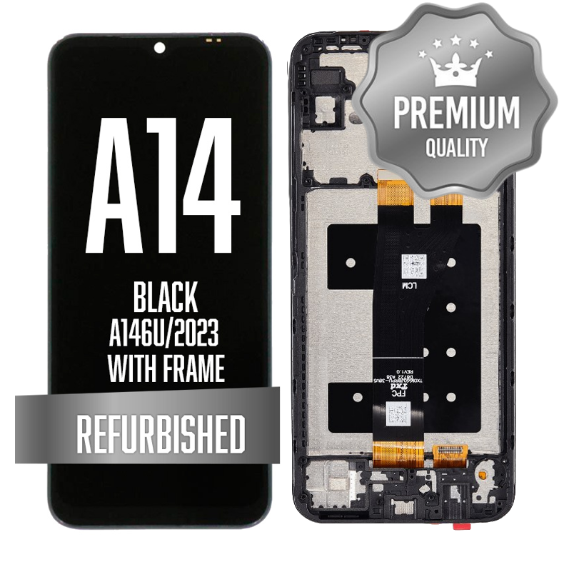 LCD Assembly For Samsung Galaxy A14 5G (A14 5G (A146U / A146P / A146V / A146W / 2023) (US Version) with Frame - Black (Premium)