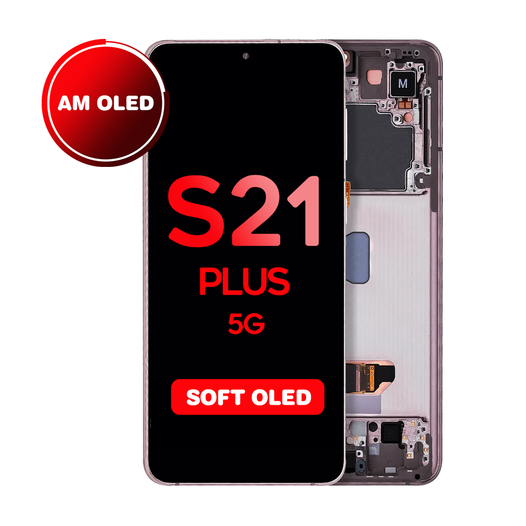 OLED Assembly for Samsung Galaxy S21 Plus 5G (G996) with Frame - Phantom Violet (Aftermarket - OLED)
