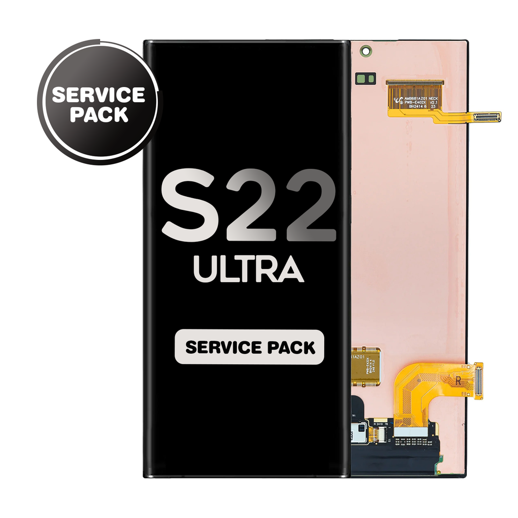 OLED Assembly for Samsung Galaxy S22 Ultra (S908) without Frame - All Colors (Service Pack)