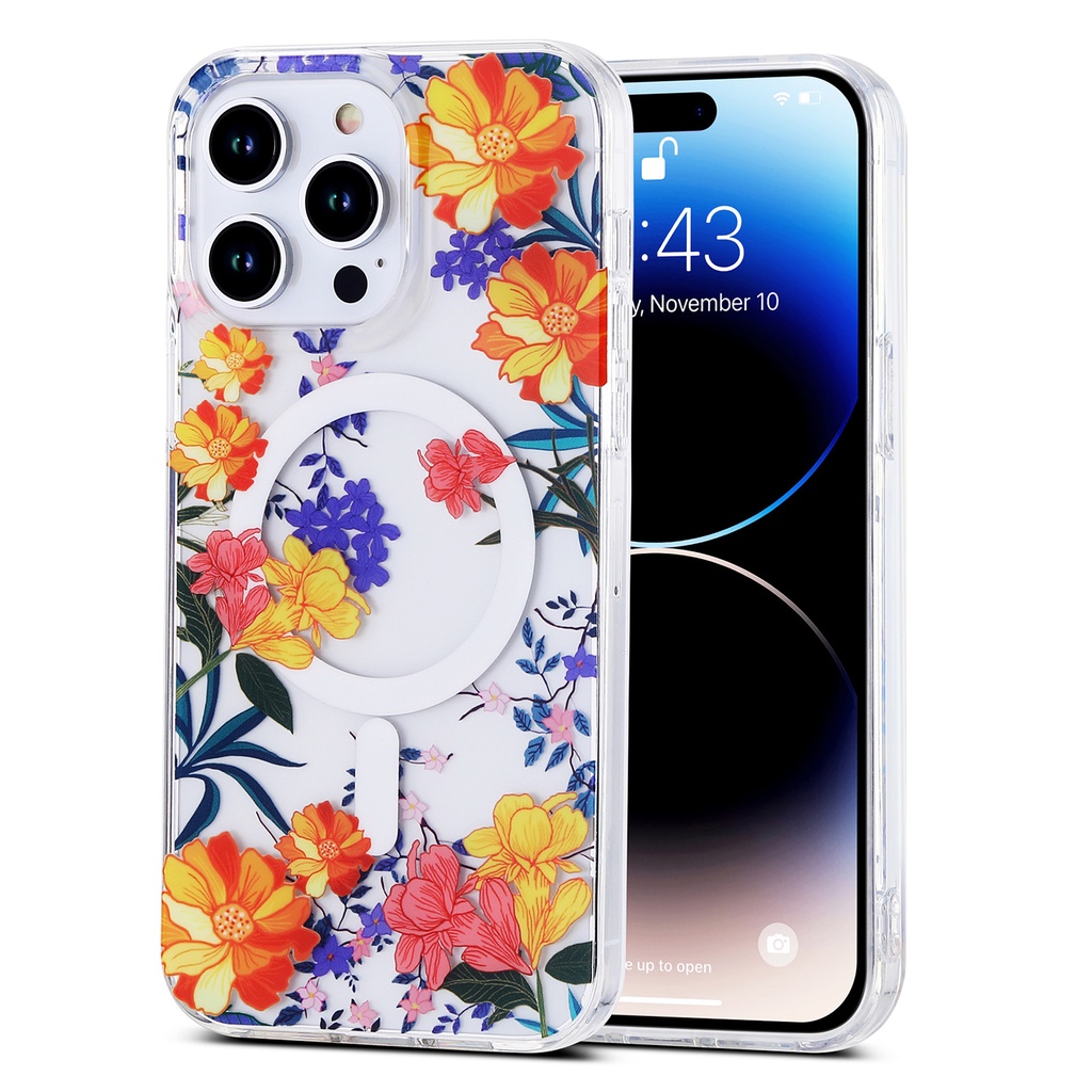 Flower Case with Magsafe for iPhone 15 Pro - F2
