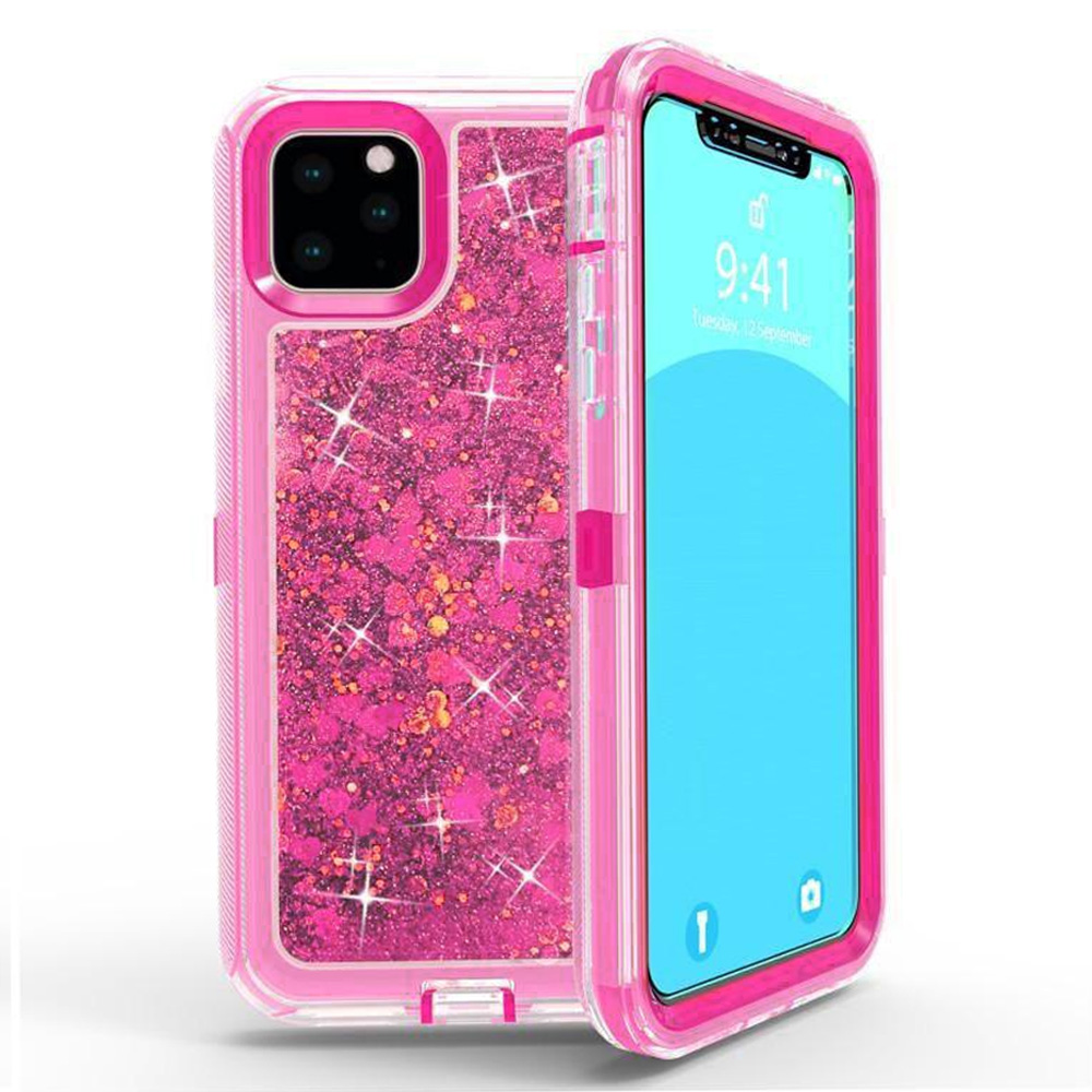 Liquid Protector Case for iPhone 15 Pro Max - Hot Pink